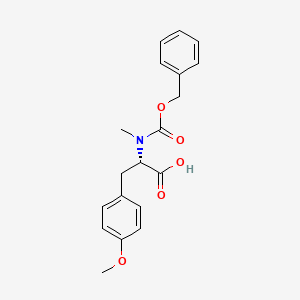 molecular formula C19H21NO5 B8477107 N-Cbz-N,O-dimethyltyrosine 
