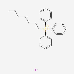molecular formula C25H30IP B8477123 Phosphonium, heptyltriphenyl-, iodide CAS No. 59378-88-0