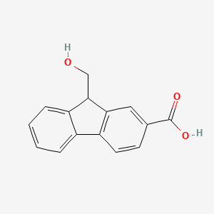 9-(hydroxymethyl)-9H-fluorene-2-carboxylic acid