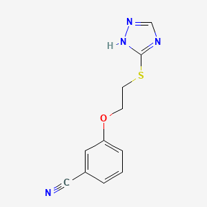 Benzonitrile, 3-[2-(1H-1,2,4-triazol-5-ylthio)ethoxy]-