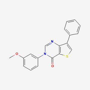 3-(3-Methoxyphenyl)-7-phenylthieno[3,2-d]pyrimidin-4(3H)-one