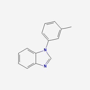 molecular formula C14H12N2 B8477201 1-(3-Methylphenyl)-1H-benzimidazole 