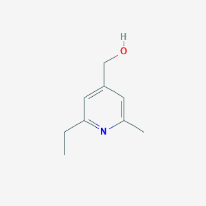 molecular formula C9H13NO B8477217 (2-Ethyl-6-methyl-pyridin-4-yl)-methanol CAS No. 945463-92-3