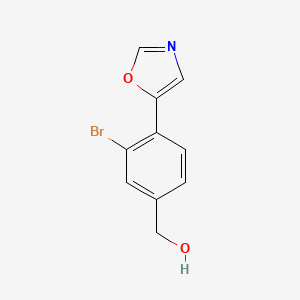 [3-Bromo-4-(1,3-oxazol-5-yl)phenyl]methanol