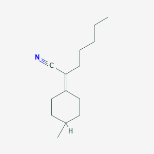 molecular formula C14H23N B8477233 2-(4-Methylcyclohexylidene)heptanenitrile CAS No. 63967-52-2