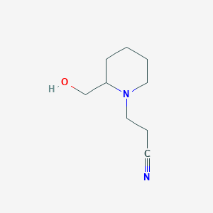 3-(2-Hydroxymethylpiperidin-1-yl)propionitrile