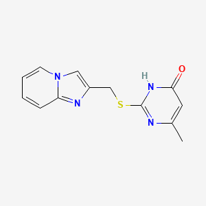 2-({Imidazo[1,2-a]pyridin-2-ylmethyl}sulfanyl)-6-methylpyrimidin-4-ol