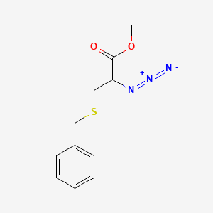 molecular formula C11H13N3O2S B8477850 Methyl 2-azido-3-(benzylsulfanyl)propanoate CAS No. 88347-75-5