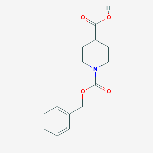 molecular formula C14H17NO4 B084779 1-[(Benzyloxy)carbonyl]piperidine-4-carboxylic acid CAS No. 10314-98-4