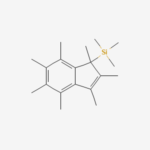 (1,2,3,4,5,6,7-Heptamethyl-1H-inden-1-yl)(trimethyl)silane