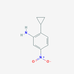 2-Cyclopropyl 5-nitrobenzenamine