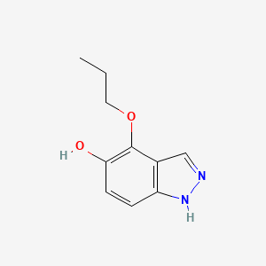 molecular formula C10H12N2O2 B8477960 4-propoxy-1H-indazol-5-ol 