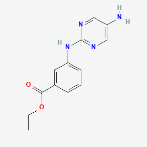 molecular formula C13H14N4O2 B8477974 Ethyl 3-(5-Aminopyrimidin-2-ylamino)Benzoate 