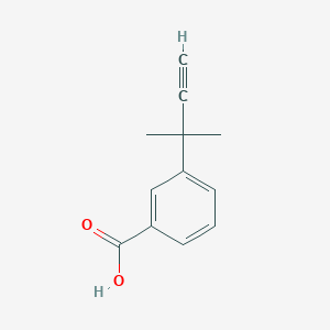 3-(1,1-Dimethylprop-2-yn-1-yl)benzoic acid