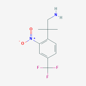 Benzeneethanamine, beta,beta-dimethyl-2-nitro-4-(trifluoromethyl)-