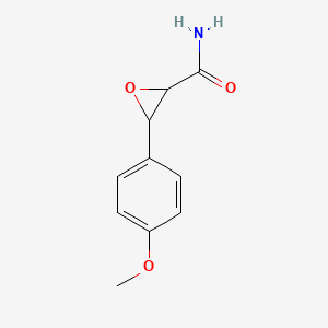 molecular formula C10H11NO3 B8478079 3-(4-Methoxyphenyl)oxiranecarboxamide 