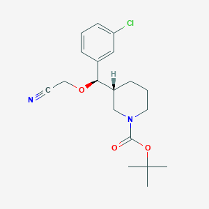 (R)-tert-butyl 3-((R)-(3-chlorophenyl)(cyanomethoxy)methyl)piperidine-1-carboxylate