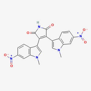 3,4-Bis-(1-methyl-6-nitro-1H-indol-3-yl)-pyrrole-2,5-dione