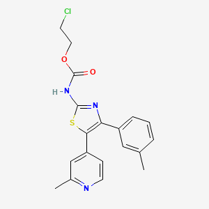 2-Chloroethyl [4-(3-methylphenyl)-5-(2-methylpyridin-4-yl)-1,3-thiazol-2-yl]carbamate