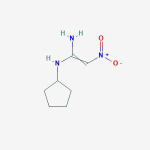 N~1~-Cyclopentyl-2-nitroethene-1,1-diamine