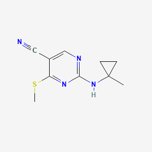 2-(1-Methylcyclopropylamino)-4-(methylthio)pyrimidine-5-carbonitrile