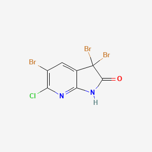 3,3,5-tribromo-6-chloro-1,3-dihydro-2H-pyrrolo[2,3-b]pyridin-2-one