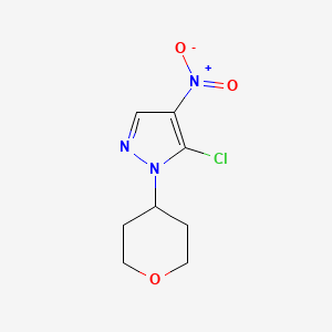 5-chloro-4-nitro-1-(tetrahydro-2H-pyran-4-yl)-1H-pyrazole