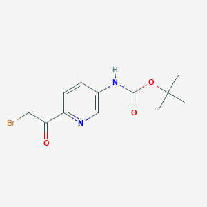 tert-butyl N-[6-(2-bromoacetyl)pyridin-3-yl]carbamate