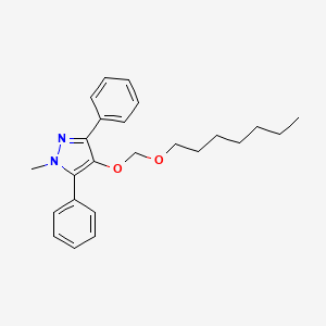 4-[(Heptyloxy)methoxy]-1-methyl-3,5-diphenyl-1H-pyrazole