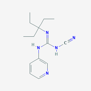 N-Cyano-N'-(1,1-diethylpropyl)-N''-3-pyridinylguanidine
