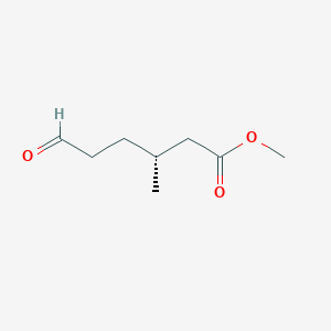 Hexanoic acid, 3-methyl-6-oxo-, methyl ester, (R)-