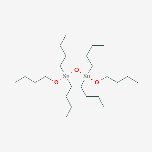 molecular formula C24H54O3Sn2 B8478466 1,3-Dibutoxy-1,1,3,3-tetrabutyldistannoxane CAS No. 34833-46-0