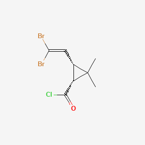molecular formula C8H9Br2ClO B8478746 Deltamethric Acid Chloride 