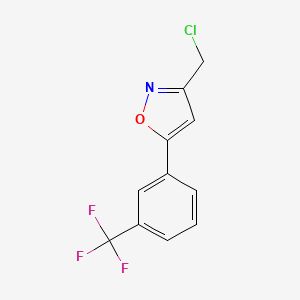 3-(Chloromethyl)-5-[3-(trifluoromethyl)phenyl]isoxazole