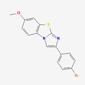 7-Methoxy-2-(4-bromophenyl)-imidazo[2,1-b]benzothiazole