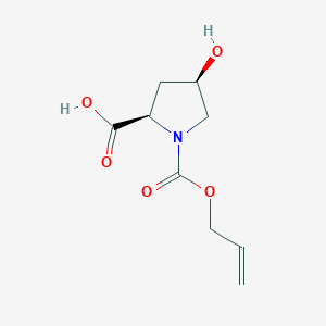(2R,4R)-1-allyloxycarbonyl-4-hydroxy-2-pyrrolidinecarboxylic acid
