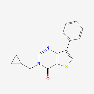 3-(Cyclopropylmethyl)-7-phenylthieno[3,2-d]pyrimidin-4(3H)-one