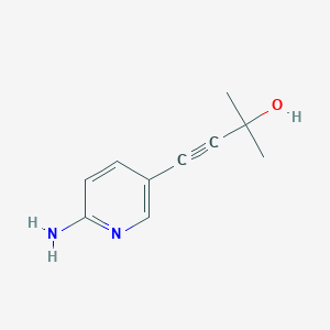3-Butyn-2-ol, 4-(6-amino-3-pyridinyl)-2-methyl-
