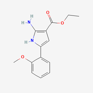 2-Amino-3-ethoxycarbonyl-5-(2-methoxy-phenyl)-1H-pyrrole