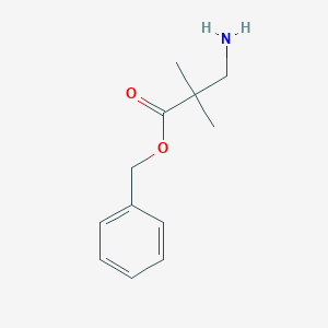 molecular formula C12H17NO2 B8479006 Benzyl 3-amino-2,2-dimethylpropanoate 