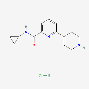 molecular formula C14H18ClN3O B8479074 N-cyclopropyl-6-(1,2,3,6-tetrahydropyridin-4-yl)pyridine-2-carboxamide;hydrochloride 