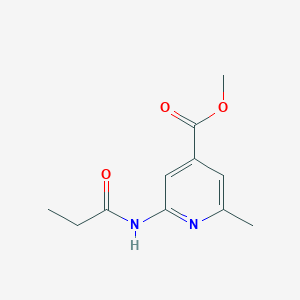 molecular formula C11H14N2O3 B8479114 Methyl 2-methyl-6-propionamidoisonicotinate 