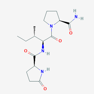 molecular formula C16H26N4O4 B8479120 5-Oxo-L-prolyl-L-isoleucyl-L-prolinamide CAS No. 78058-11-4
