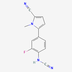 [4-(5-Cyano-1-methyl-1h-pyrrol-2-yl)-2-fluorophenyl]cyanamide
