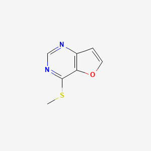 molecular formula C7H6N2OS B8479195 4-(Methylthio)furo[3,2-d]pyrimidine 