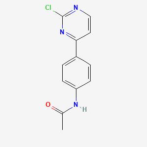 molecular formula C12H10ClN3O B8479250 N-(4-(2-chloropyrimidin-4-yl)phenyl)acetamide 