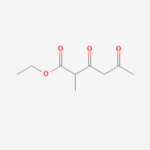 molecular formula C9H14O4 B8479263 Ethyl 2-methyl-3,5-dioxohexanoate 