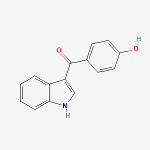 molecular formula C15H11NO2 B8479285 Methanone, 1H-indol-3-yl(4-hydroxyphenyl)- CAS No. 98647-12-2