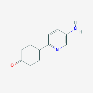 4-(5-Aminopyridin-2-yl)cyclohexanone