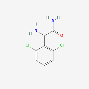 molecular formula C8H8Cl2N2O B8479372 alpha-Amino-2,6-dichlorobenzeneacetamide 